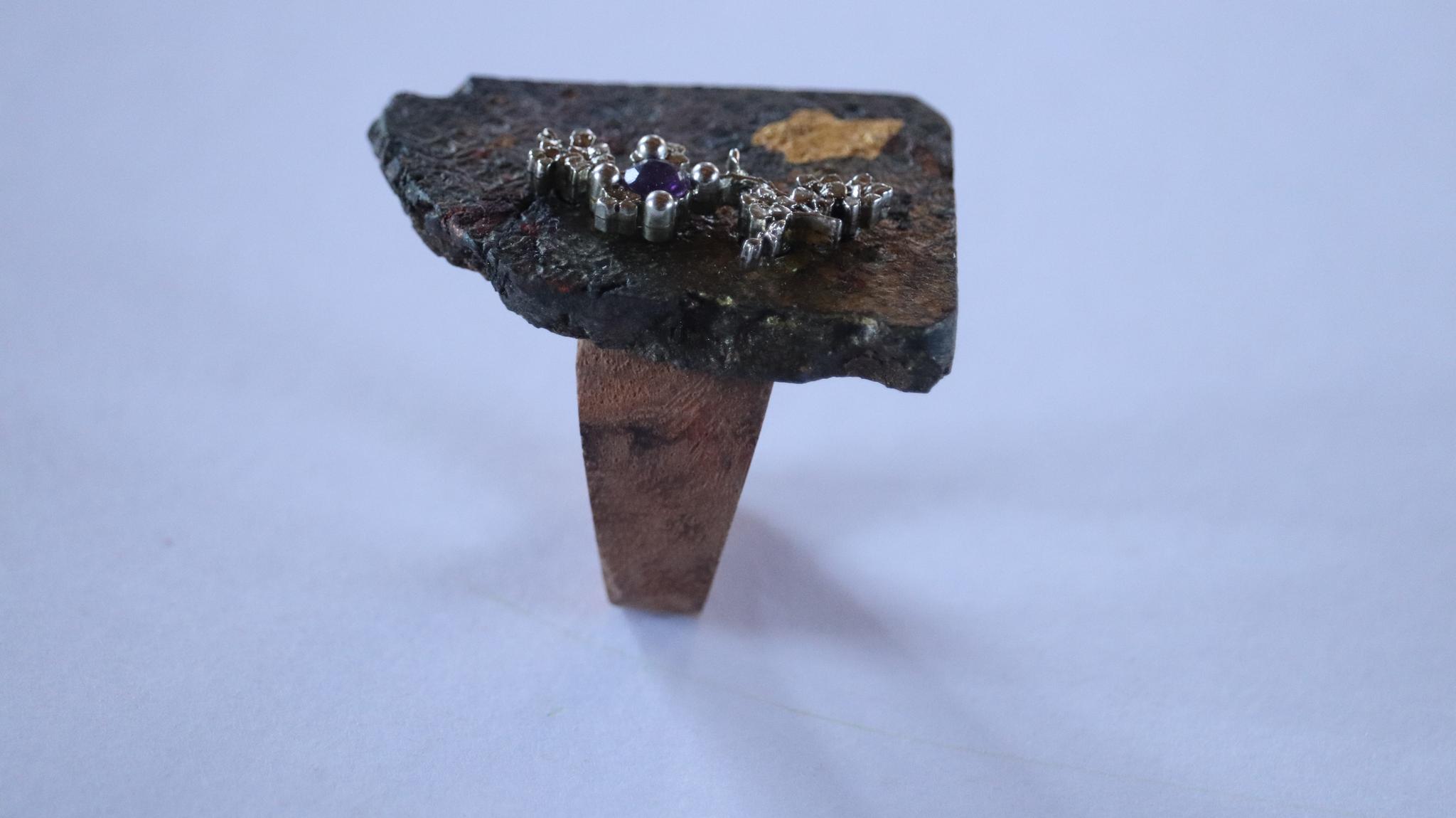 和装指輪sakura1　kimono ring  着物リング　ウッドリング　ハンドメイド　和風 | 11枚目