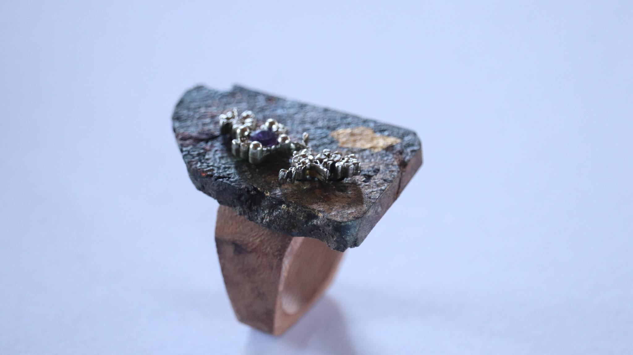 和装指輪sakura1　kimono ring  着物リング　ウッドリング　ハンドメイド　和風 | 12枚目