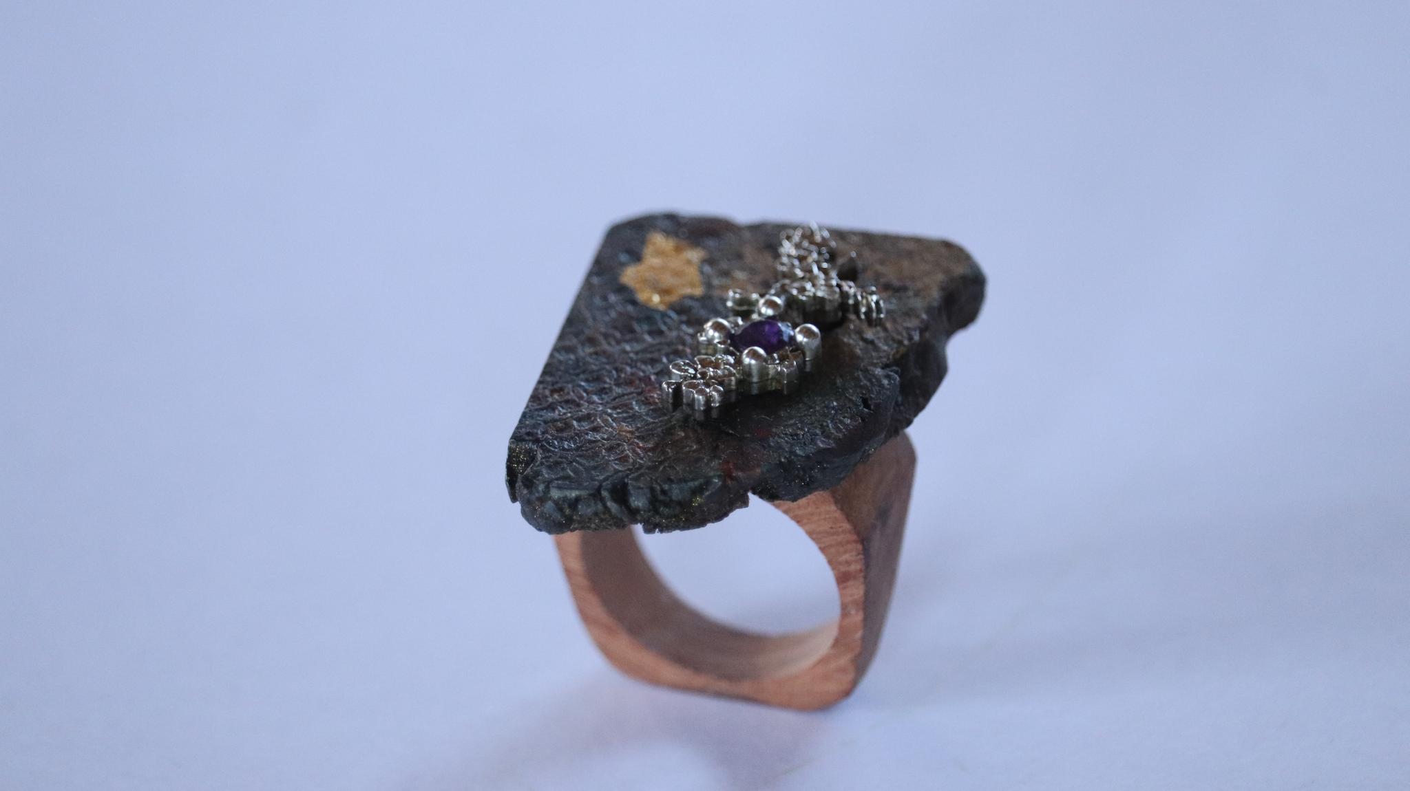 和装指輪sakura1　kimono ring  着物リング　ウッドリング　ハンドメイド　和風 | 13枚目