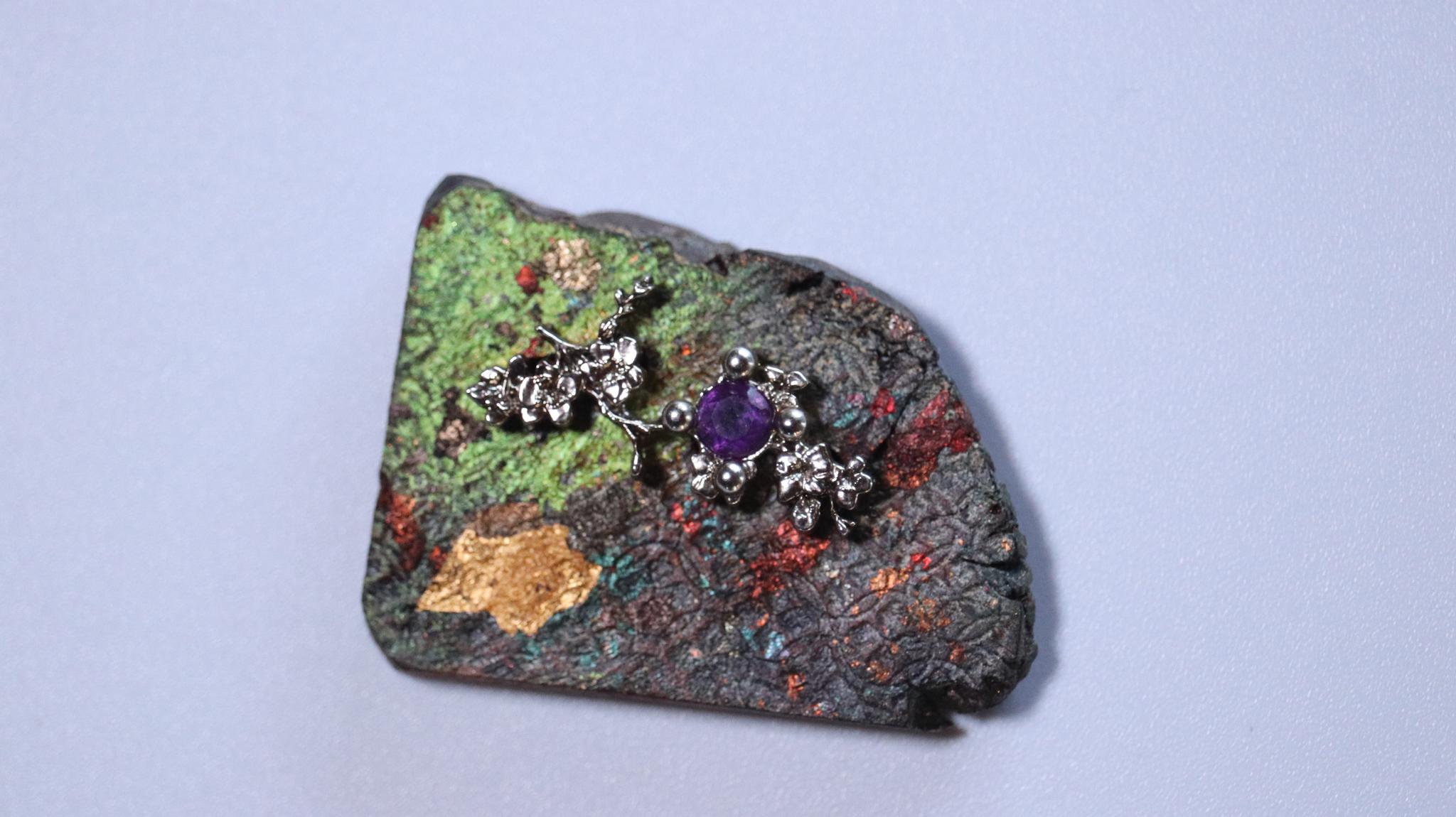 和装指輪sakura1　kimono ring  着物リング　ウッドリング　ハンドメイド　和風 | 5枚目