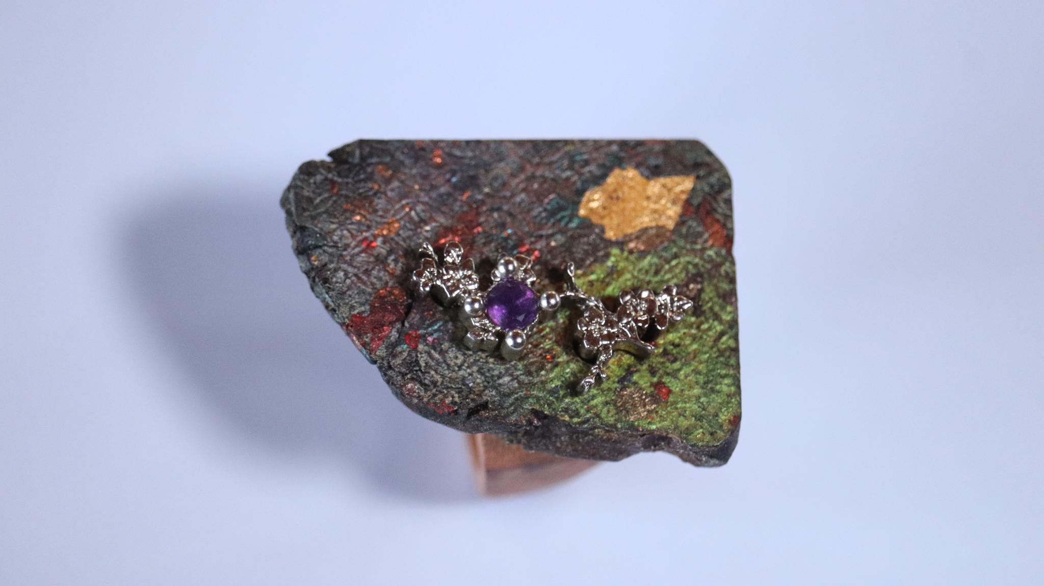 和装指輪sakura1　kimono ring  着物リング　ウッドリング　ハンドメイド　和風 | 7枚目