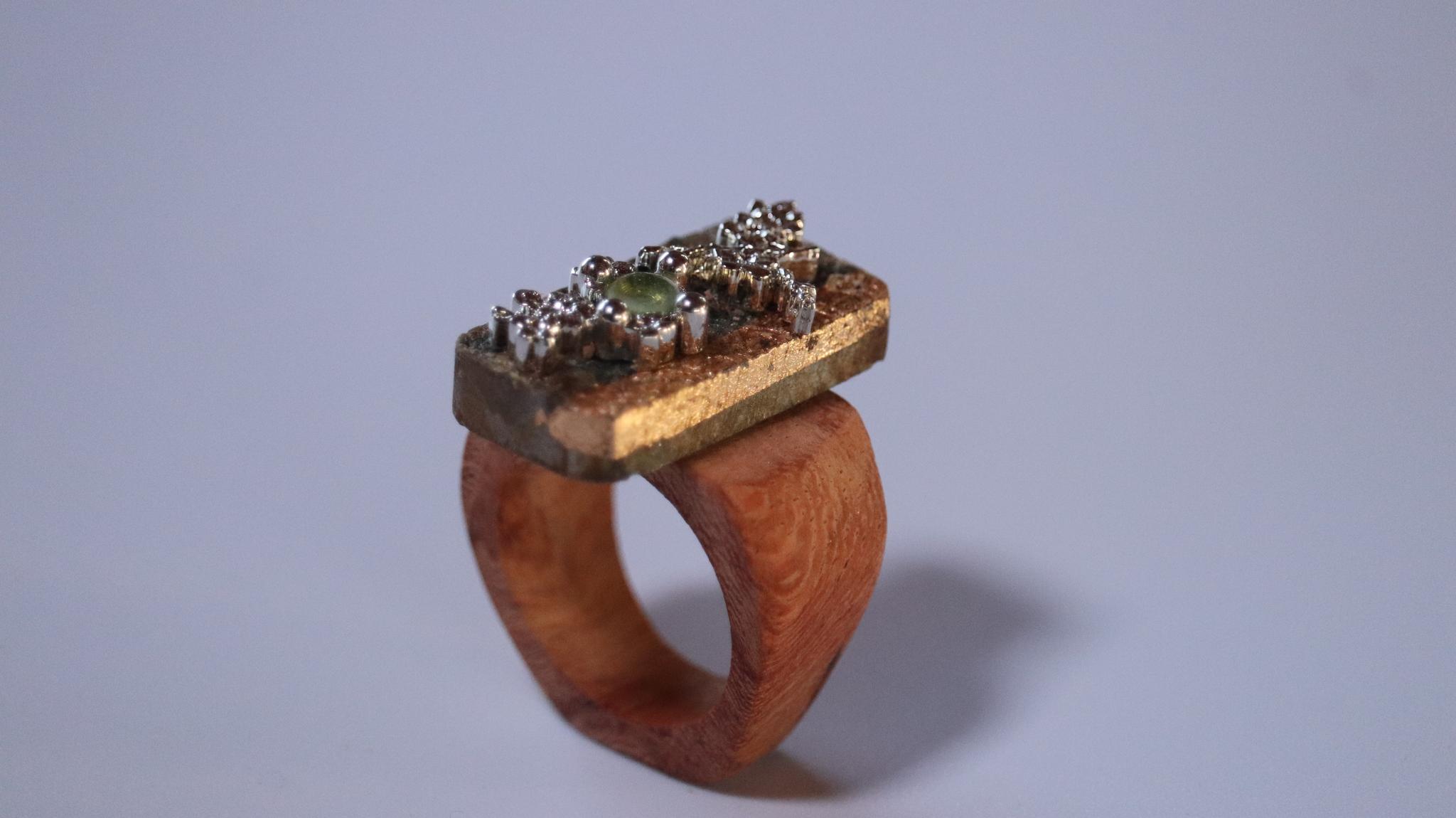 和装指輪sakura2　kimono ring  着物リング　ウッドリング　ハンドメイド　和風