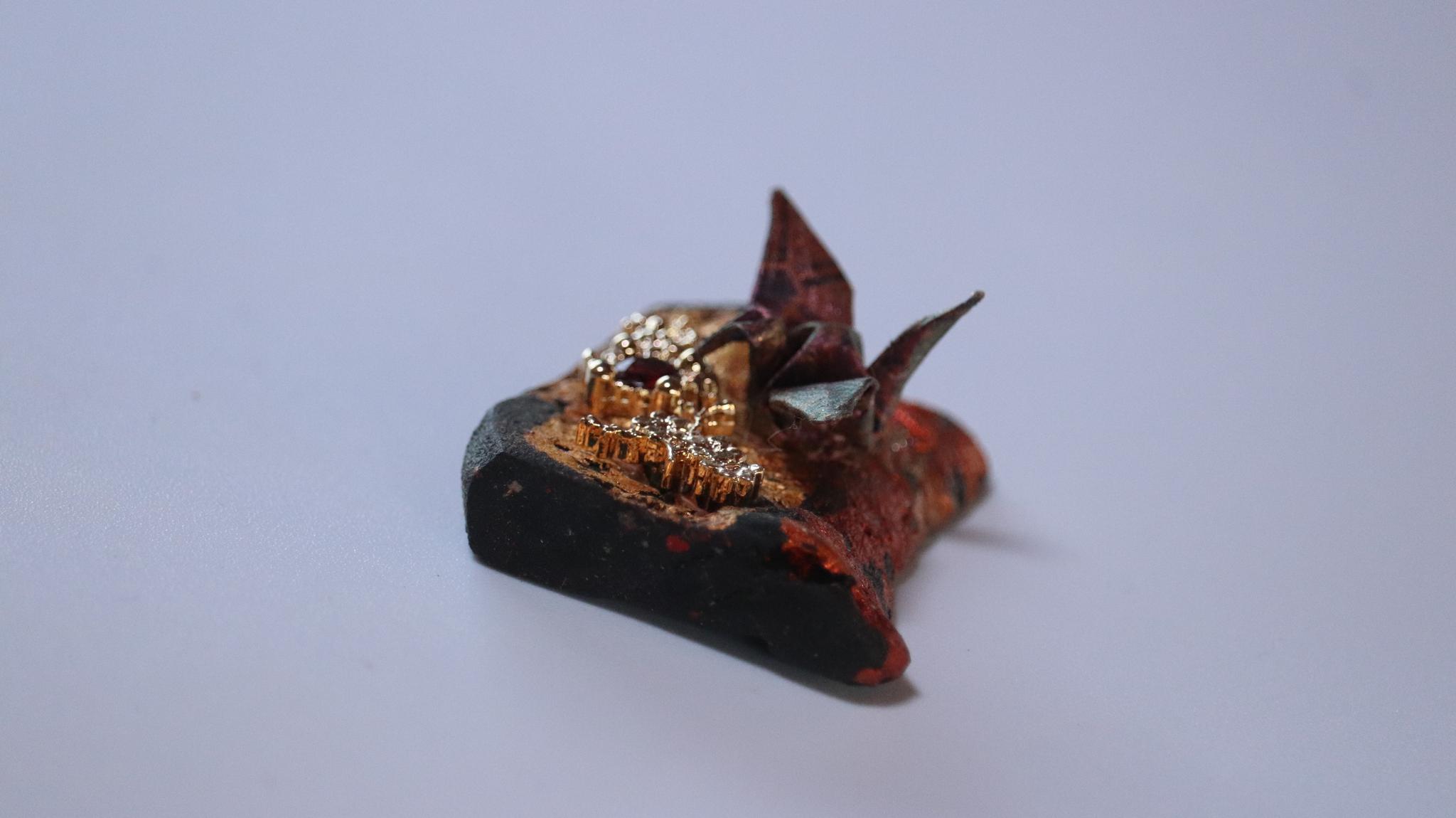 和装指輪sakura3　kimono ring  着物リング　ウッドリング　ハンドメイド　和風 | 5枚目