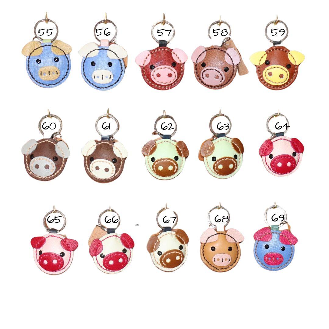 本革キャラクターキーホルダー　コンパクトでかわいい革製キーフォルダー　プレゼント用にピッタシ | 12枚目