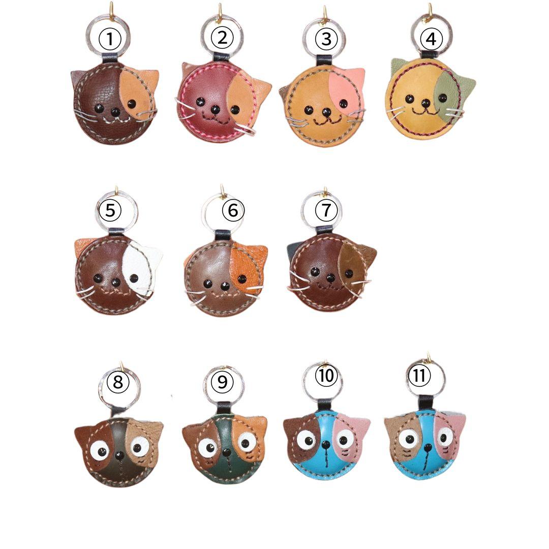 本革キャラクターキーホルダー　コンパクトでかわいい革製キーフォルダー　プレゼント用にピッタシ | 4枚目