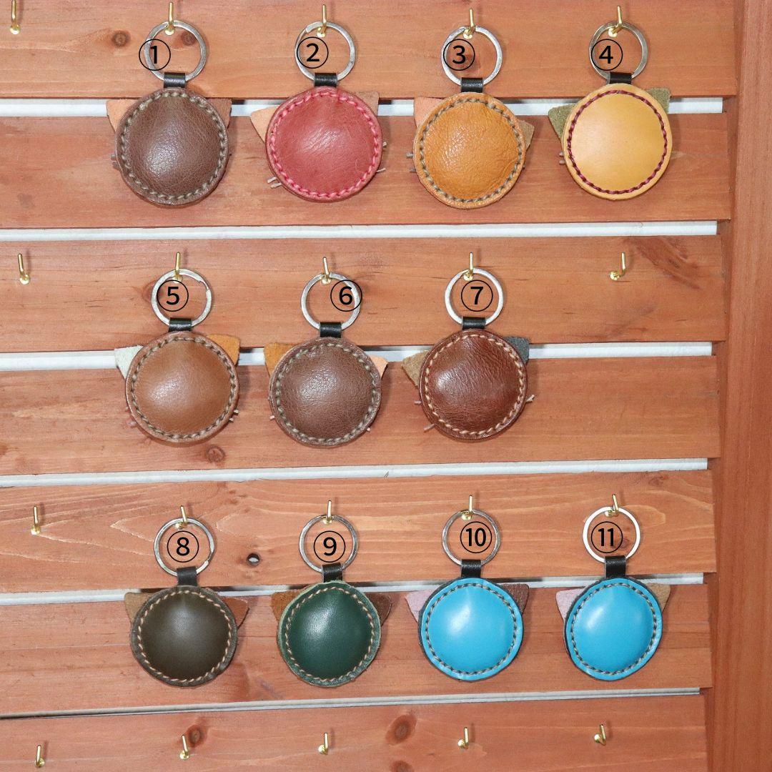 本革キャラクターキーホルダー　コンパクトでかわいい革製キーフォルダー　プレゼント用にピッタシ | 5枚目