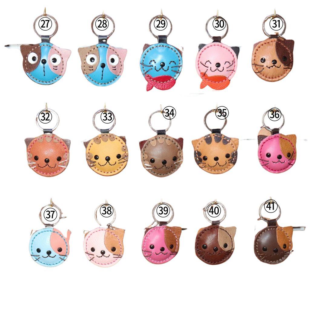 本革キャラクターキーホルダー　コンパクトでかわいい革製キーフォルダー　プレゼント用にピッタシ | 8枚目