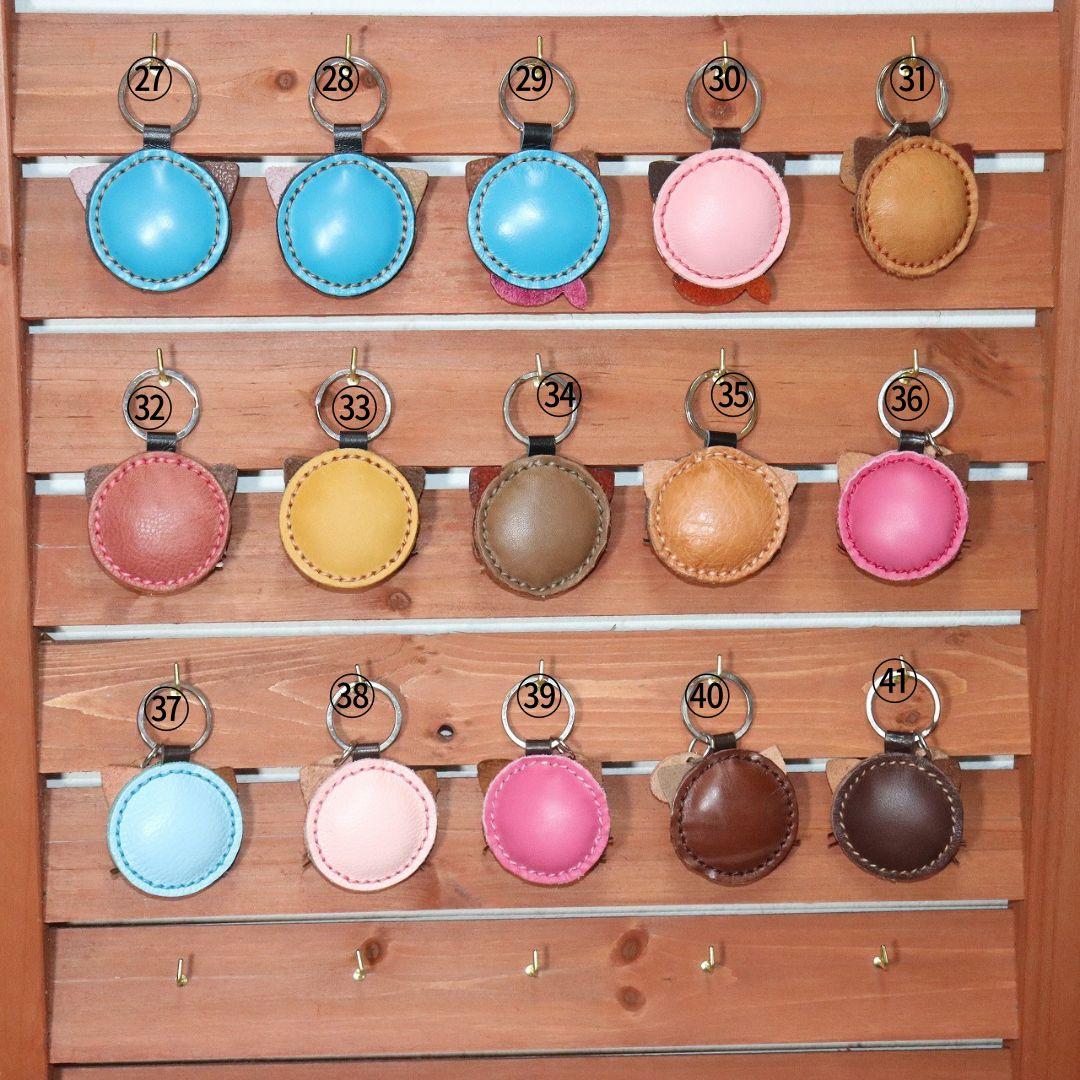 本革キャラクターキーホルダー　コンパクトでかわいい革製キーフォルダー　プレゼント用にピッタシ | 9枚目