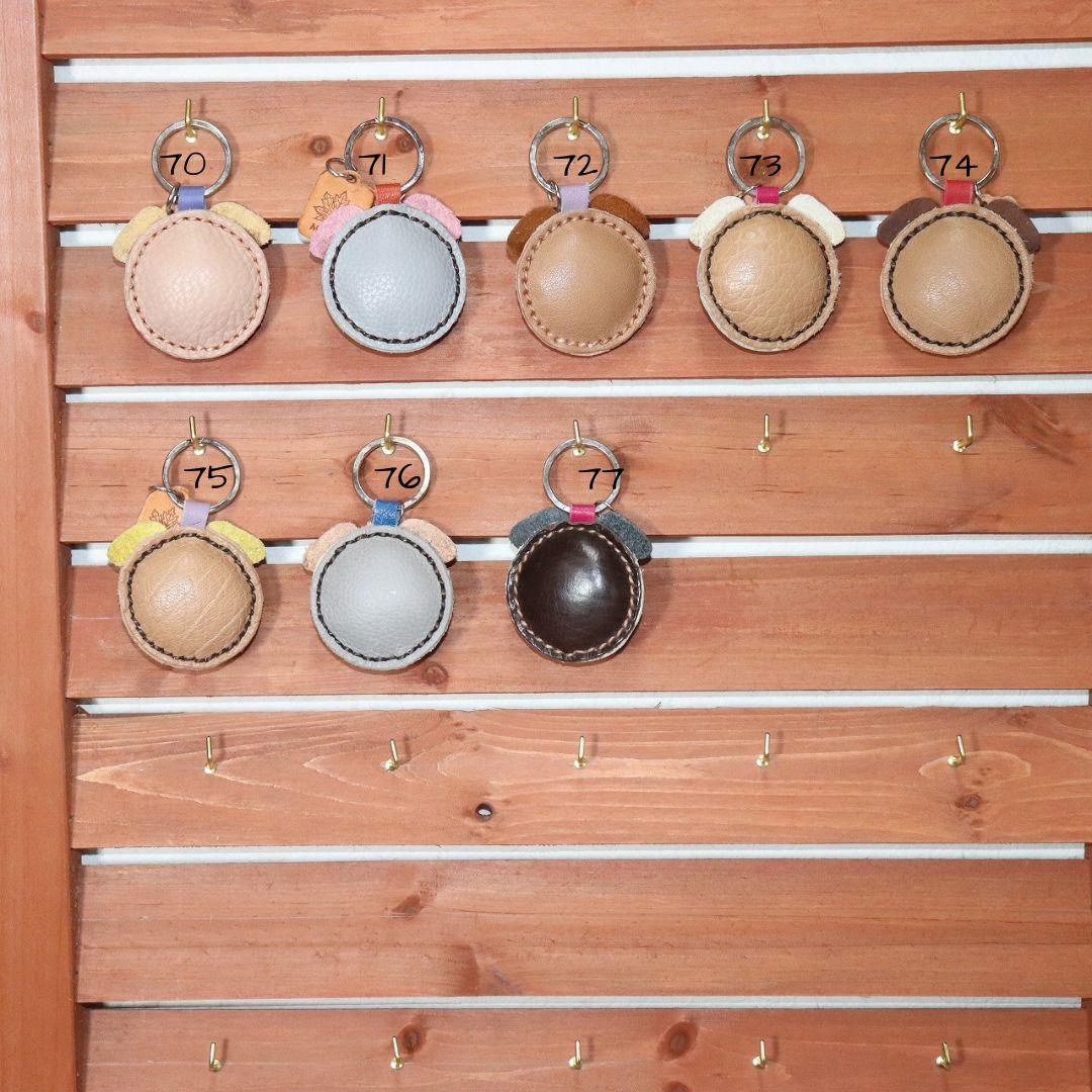 本革キャラクターキーホルダー2　コンパクトでかわいい革製キーフォルダー　プレゼント用にピッタシ2 | 5枚目