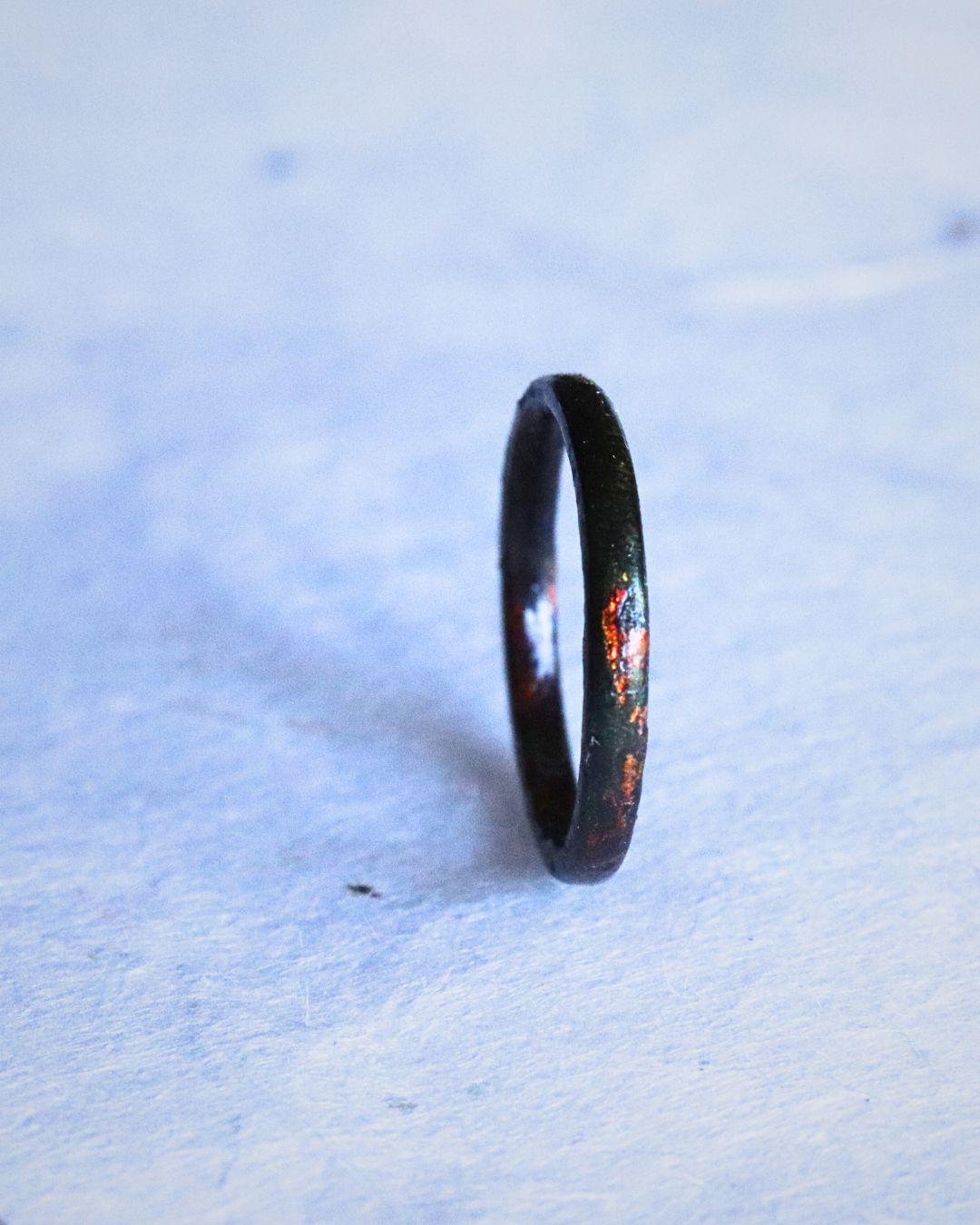 木の指輪n1　天然木指輪　木のリング　ウッドリング　ハンドメイド　高級　和風　うるし指輪 金属アレルギー1枚目の画像